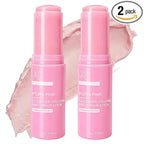 2PCS PDRN Pink Collagen Volume Multi Balm Stick - Hydrating Balm Eye Cream Make Up Base & Moisture Stick, Collagen Wrinkle Stick Face & Body Balm for Neck, Forehead, Smile Lines, Lips