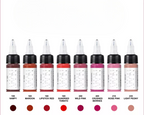 NUVA COLORS Lips Ink 8-pack Set 1/2oz Permanent Makeup PMU Pigment Supplies