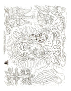 SAILOR JERRY Boog Gangsta Style Tattoo Flash Set 5 Sheets With Linework, Gangster, 11x14" 3