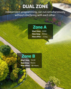 DEWENWILS Sprinkler Timer 2 Zone, Programmable Water Timer, Control Drip