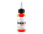 IMMORTAL INK Neon Orange UV Black Light 4 Sizes Available Tattoo Ink Supply 1/2oz Bottle