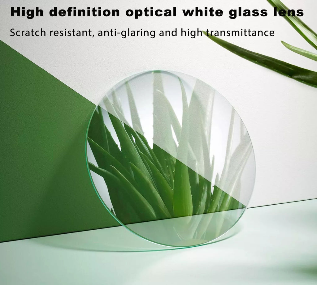 HOPLEX Handheld Magnifying Glasses 5x Reading Magnifier with Shatterproof Metal Hand...