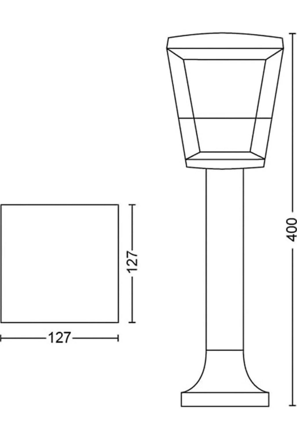 Philips Hue 17457/30/V7 8W Smart LED Light - Black/White