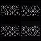 OPHIR 160x Pattern Airbrush Temporary Tattoo Stencils Set for Airbrush Face Painting
