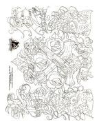 SAILOR JERRY Boog Gangsta Style Tattoo Flash Set 5 Sheets With Linework, Gangster, 11x14" 3
