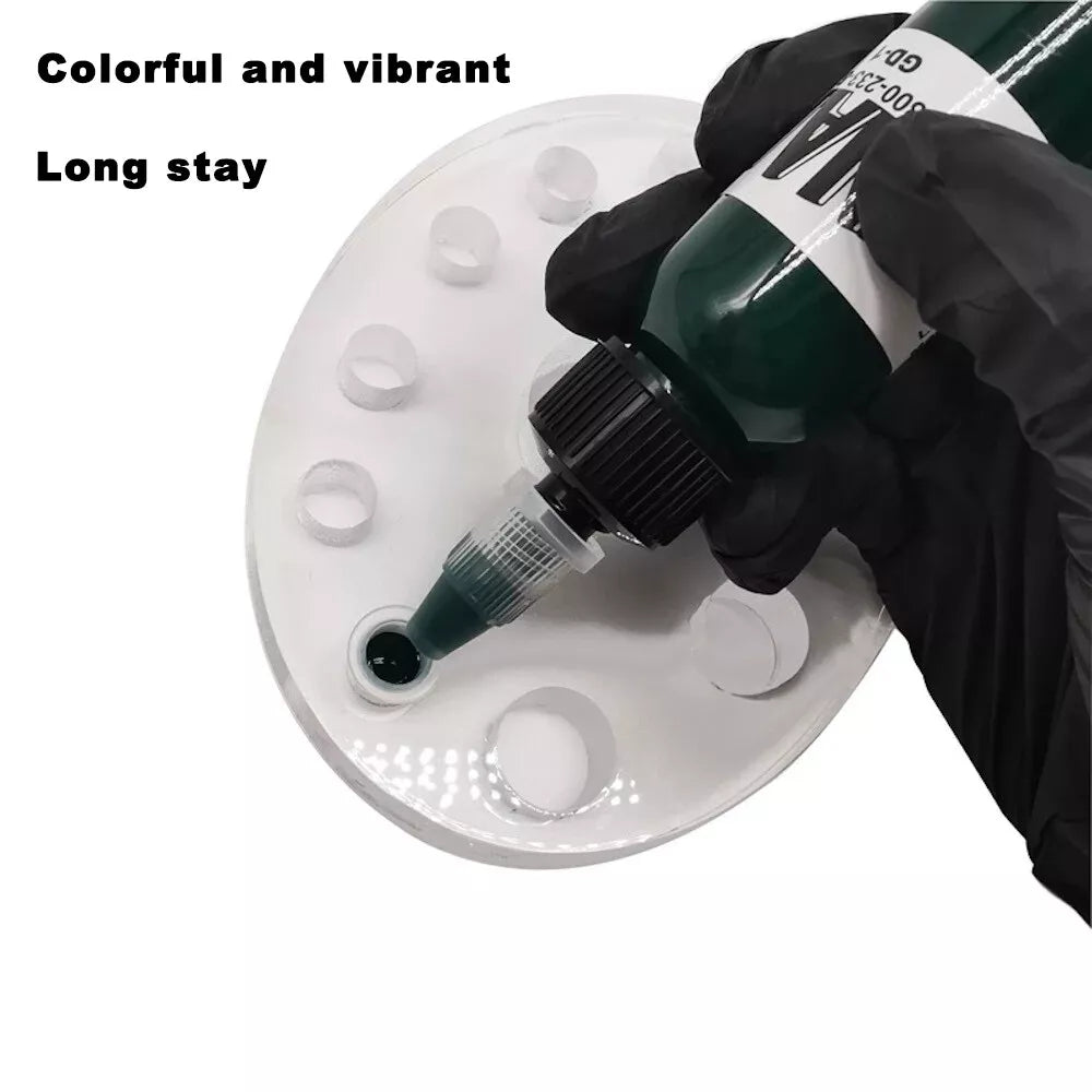 DYNAMIC COLOR CO. Tattoo Ink Set 14 Colors Set Professional Tattoo Ink Art Natural Plant Pigment