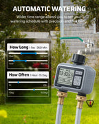 DEWENWILS Sprinkler Timer 2 Zone, Programmable Water Timer, Control Drip