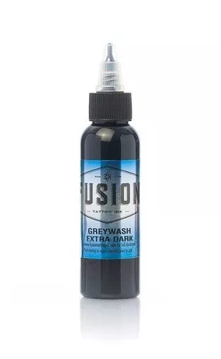 FUSION 5 Greywash Stages - Fusion Tattoo Inks - Shading Set Tones 1/2oz 15ml