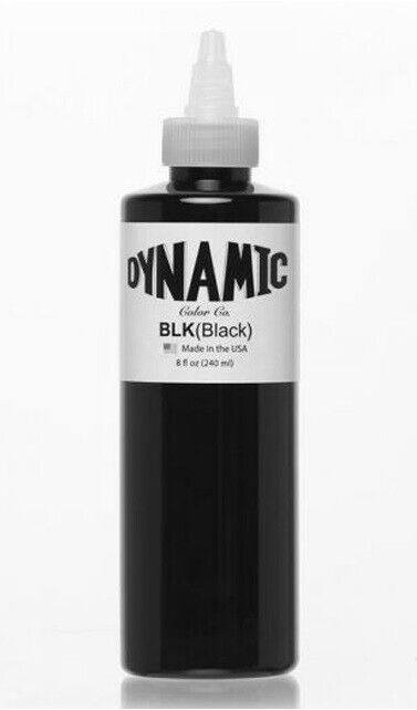 Original DYNAMIC BLACK TATTOO INK Tattoo Lining & Shading 1oz 30ml Uk