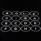 OPHIR 160x Pattern Airbrush Temporary Tattoo Stencils Set for Airbrush Face Painting
