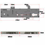 Kenrick Excalibur Replacement uPVC Gear Box Door Lock Centre Case Single Spindle