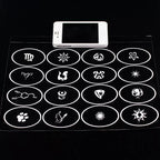 OPHIR 160x Pattern Airbrush Temporary Tattoo Stencils Set for Airbrush Face Painting
