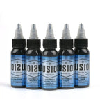 FUSION 5 Greywash Stages - Fusion Tattoo Inks - Shading Set Tones 1/2oz 15ml