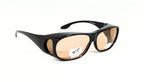 FOCUS ANTI-GLARE OPTICS Computer Over-The-Glasses Reduces Blue Light+ Eye Fatigue Black