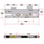 Roto Door Lock Gearbox Centre Case Replacement uPVC 35mm Backset Single Spindle