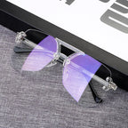REEXUNKY Anti Blue Light Filter UV Glasses That Protect Your Eyes From Computer Screens (TRANSPARENT)