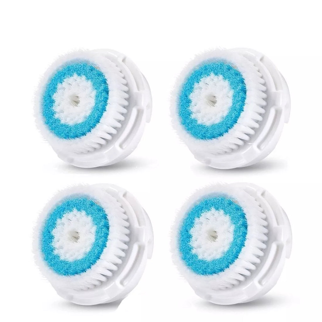 4-Pack Deep Pore Replacement Facial Brush Heads For Clarisonic Mia SmartPro