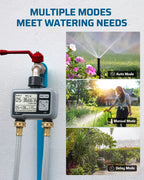 DEWENWILS Sprinkler Timer 2 Zone, Programmable Water Timer, Control Drip