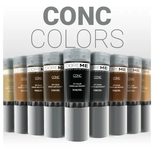 DOREME Microblading Pigment Conc Colors Permament Makeup, Micropigmentation 10ml (47 Dark Taupe)