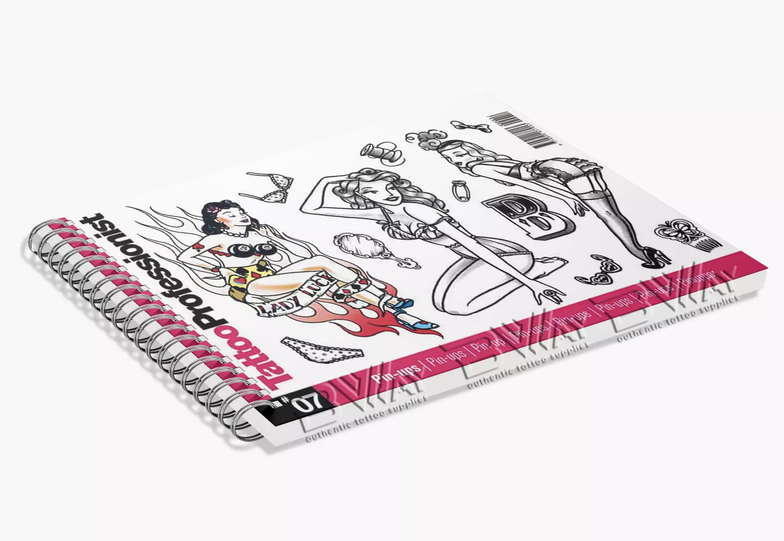 3NTINI Pin Ups Book - 3NTINI Tattoo Idea Design #7 Black & Color Flash Sketch 80 Pages