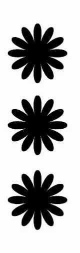 DIRECTGLOW LLC 3 Flowers Make Up Stencil 5 Pack