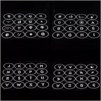 OPHIR 160x Pattern Airbrush Temporary Tattoo Stencils Set for Airbrush Face Painting