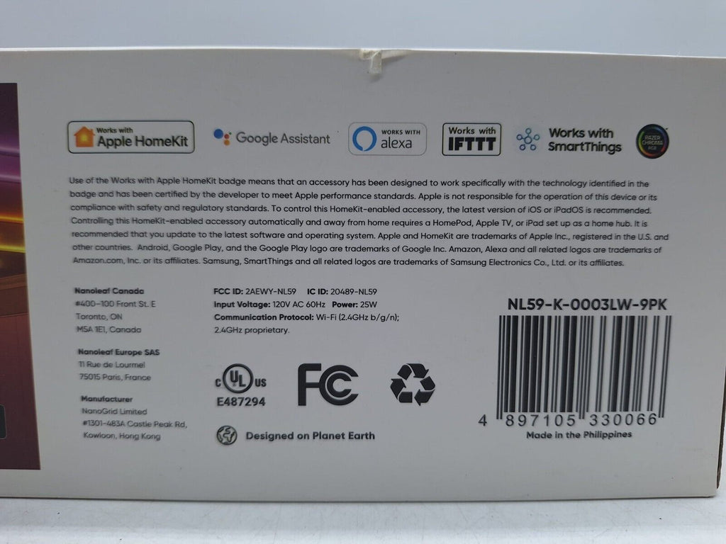 Nanoleaf Lines Modular Smart Light Bar Smarter Kit (9 Lines)