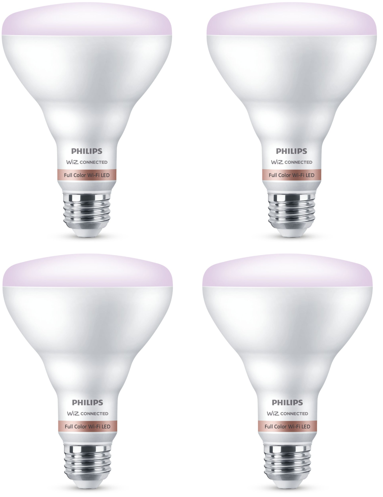 Philips Wiz LED Full Multi Color Wi-fi Smart Flood Light Bulb Dimmable 65w Br30