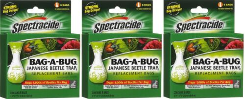 SPECTRACIDE Bag-A-Bug Japanese Beetle Trap Bags - Pack of 6