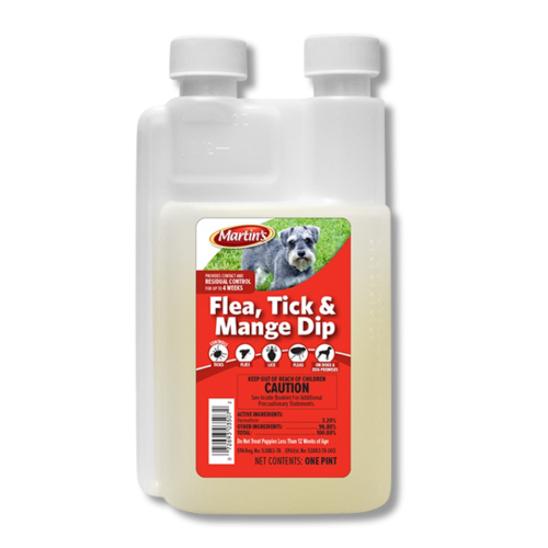 CONTROL SOLUTIONS Martin's Flea, Tick, & Mange Dip Long-Lasting Insecticide 1 Pint