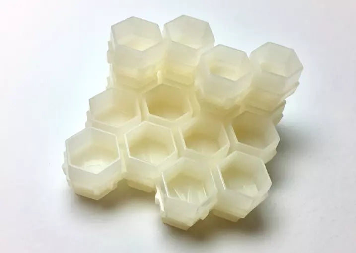 HIVE CAPS Ink Natural Queen Honeycomb Shape Tattoo Accessories Bag of 200