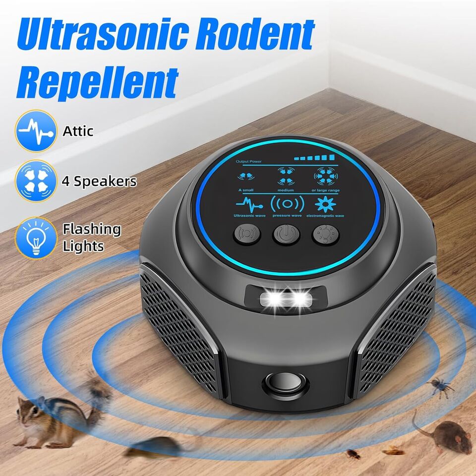 Upgrade Rodent Repellent Mouse Repellent Indoor Ultrasonic Pest Repeller Plug in