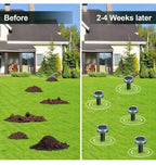 4 Pack Solar Power Ultrasonic Mice Gopher Mole Pest Snake Repellent Repeller US