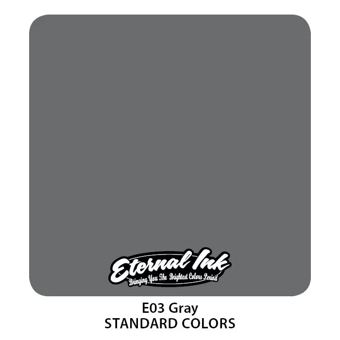 ETERNAL Tattoo Ink Lining Black & Gray Colors Set 2 Bottles 1 oz 30 ml AUTHENTIC
