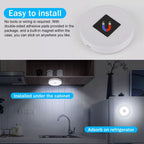 3 PCS Motion Sensor LED Night Light Battery Powered Indoor Closet Wall Cabinet