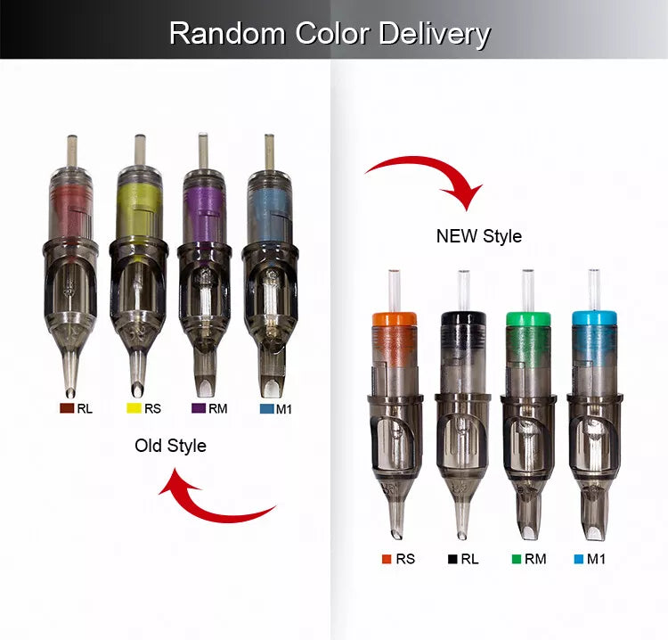 50PCS Disposable Tattoo Needle Cartridges Sterile Universal Round Liner & Shader (3RL)