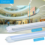 8 LED Tube Light 4FT 22W Dual-Ended Power Bypass Ballast CLEAR MILKY - Color: 6000K~6500K, Pack: 25 Pieces