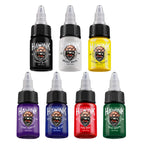 HAWINK Tattoo Ink Set 7/14Colors Set 1/2OZ 15ml/Bottle Tattoo Pigment Kit TI203 (7 COLORS)