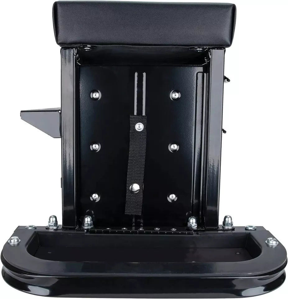 3-Drawer Tattoo Barber Rolling Chest Workstation Seat With Magnetic Side Trays