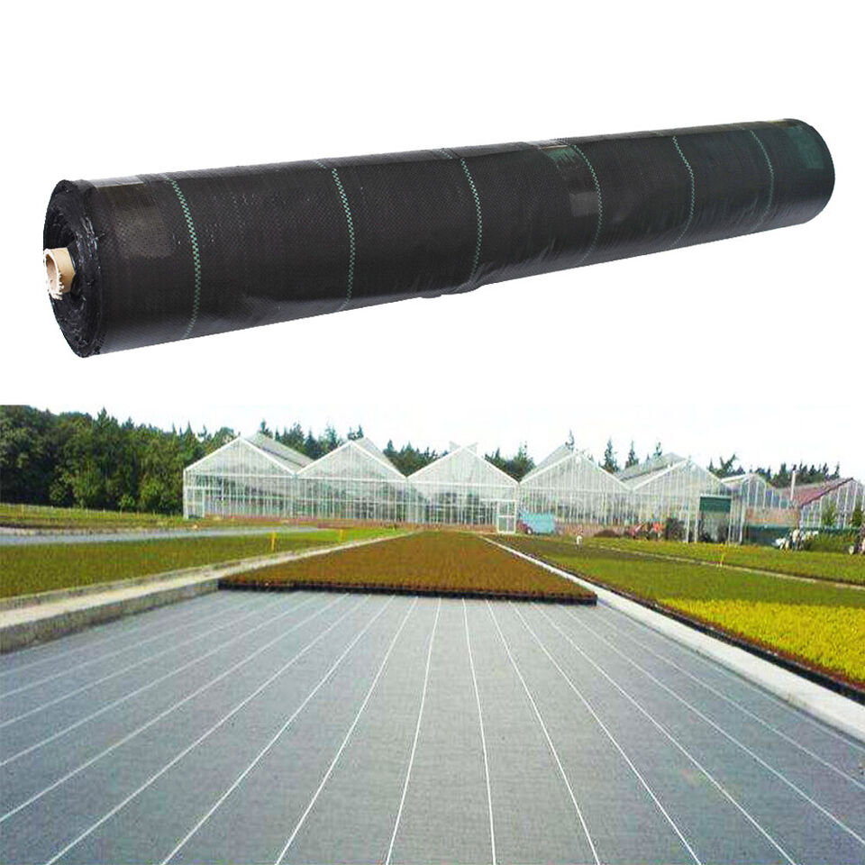 Heavy Duty Weed Barrier Fabric Woven Earthmat Ground Cover 3.2 Ounce Landscape - Size: 3FT x 150FT