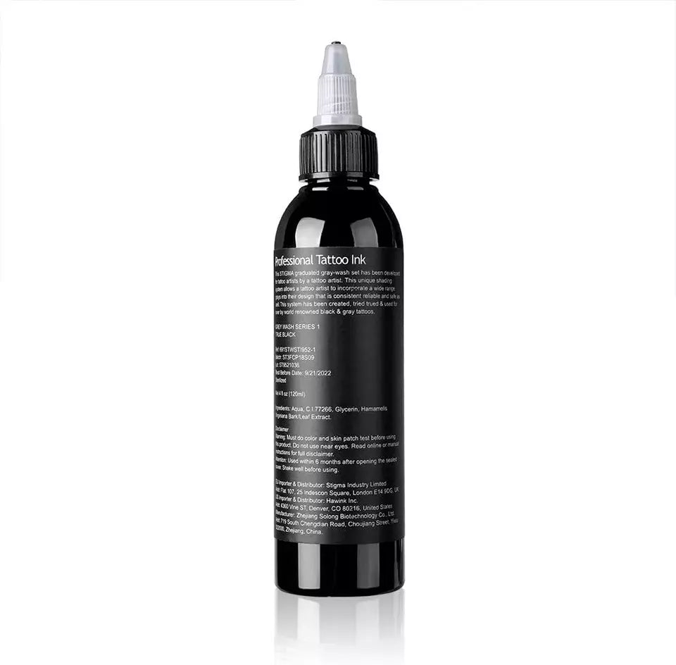 STIGMA Tattoo Ink Black Color Scale Shading 4Oz (120Ml）Usa Standard