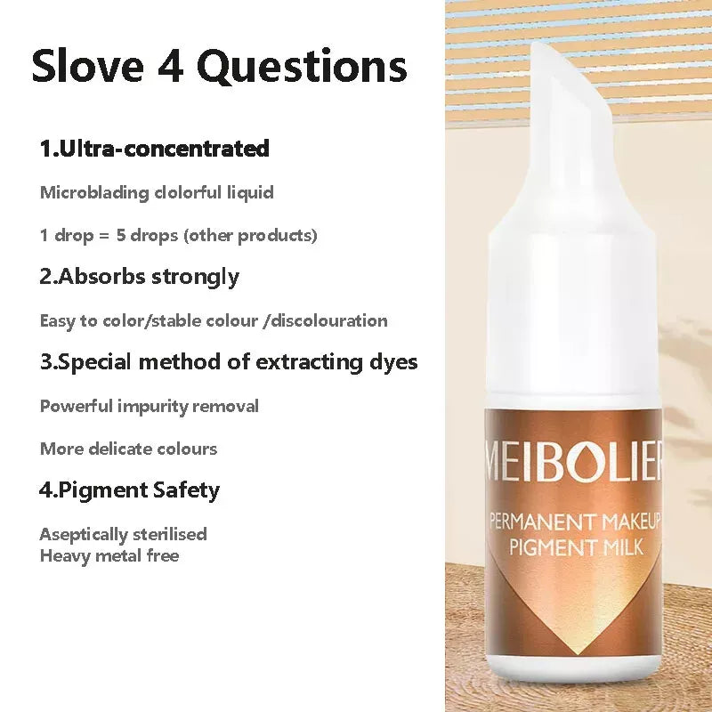8 ml Microblading Pigment Eyebrow Permanent Makeup Tattoo Ink Body Art Pigments BLACK COFFEE
