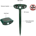 Ultrasonic Animal Repeller Solar Motion Activated Critter Repellent Farm Garden