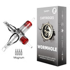 40PCS ASSORTED WORMHOLE DISPOSABLE TATTOO CARTRIDGES NEEDLE 3/5/7/9RL 5/7M 5/7CM