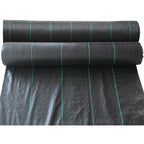 Heavy Duty Weed Barrier Fabric Woven Earthmat Ground Cover 3.2 Ounce Landscape - Size: 3FT x 150FT