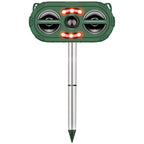 Solar Ultrasonic Animal Repeller Sensor Deer Raccoon Squirrel Garden Repellent