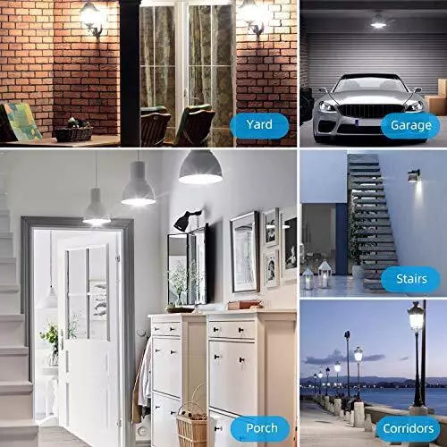 Dusk To Dawn Light Bulbs Outdoor 2 Pack Auto On/off Light Sensor Led Bulb 12w10