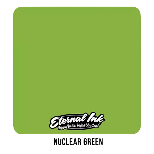 NUCLEAR GREEN Color - ETERNAL Tattoo Inks - 1oz Single Bottle Authentic