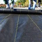 Heavy Duty Weed Barrier Fabric Woven Earthmat Ground Cover 3.2 Ounce Landscape - Size: 6FT x 200FT