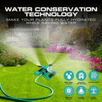HBN 360° Automatic Rotating Garden Sprinkler | Lawn Sprinkler | Yard Sprinkler